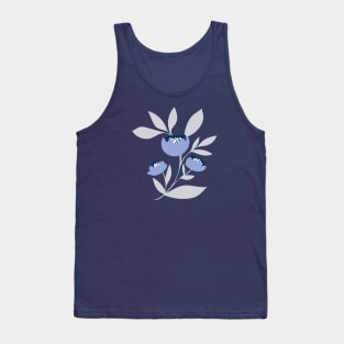 Periwinkle blue peony flower Tank Top